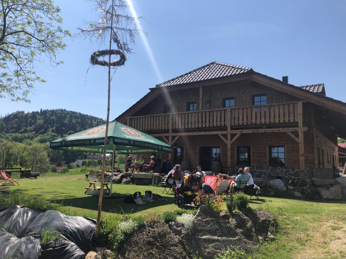 Penzion Farma Žleby Ceske Zleby Esterno foto